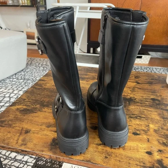 GAP Black Combat & Moto Boots - Picture 8 of 9